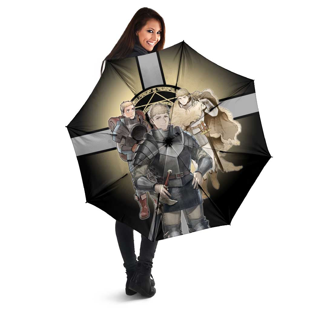 Laios Touden Dungeon Knight Umbrella Fantasy Anime Illustration Style