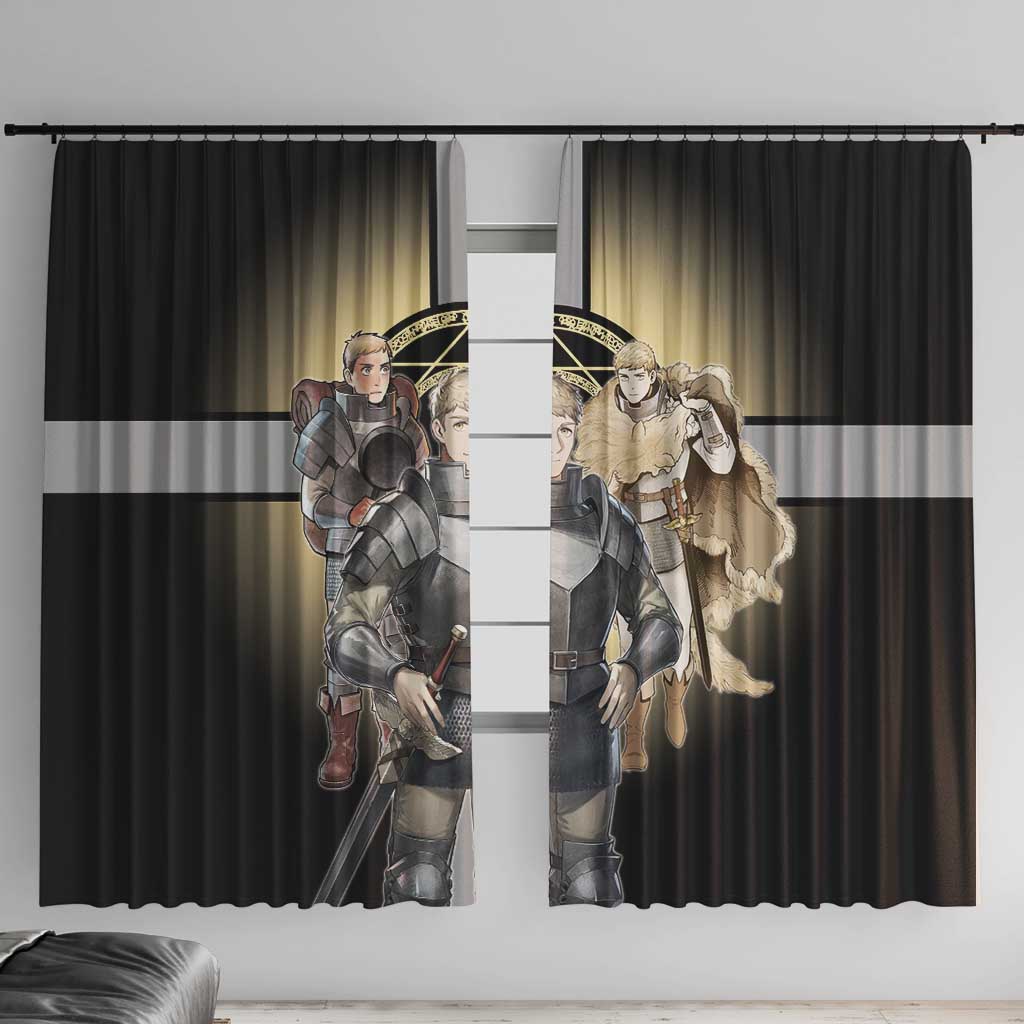 Laios Touden Dungeon Knight Window Curtain Fantasy Anime Illustration Style