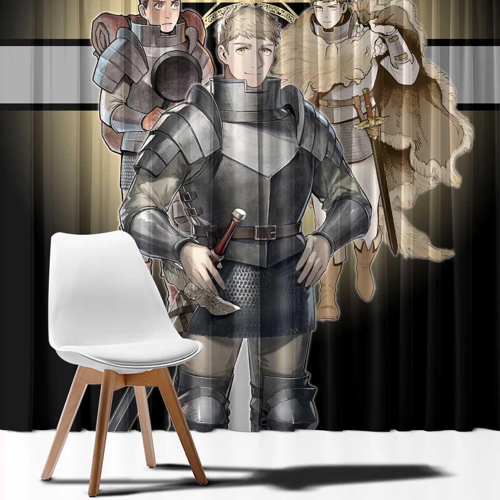 Laios Touden Dungeon Knight Window Curtain Fantasy Anime Illustration Style