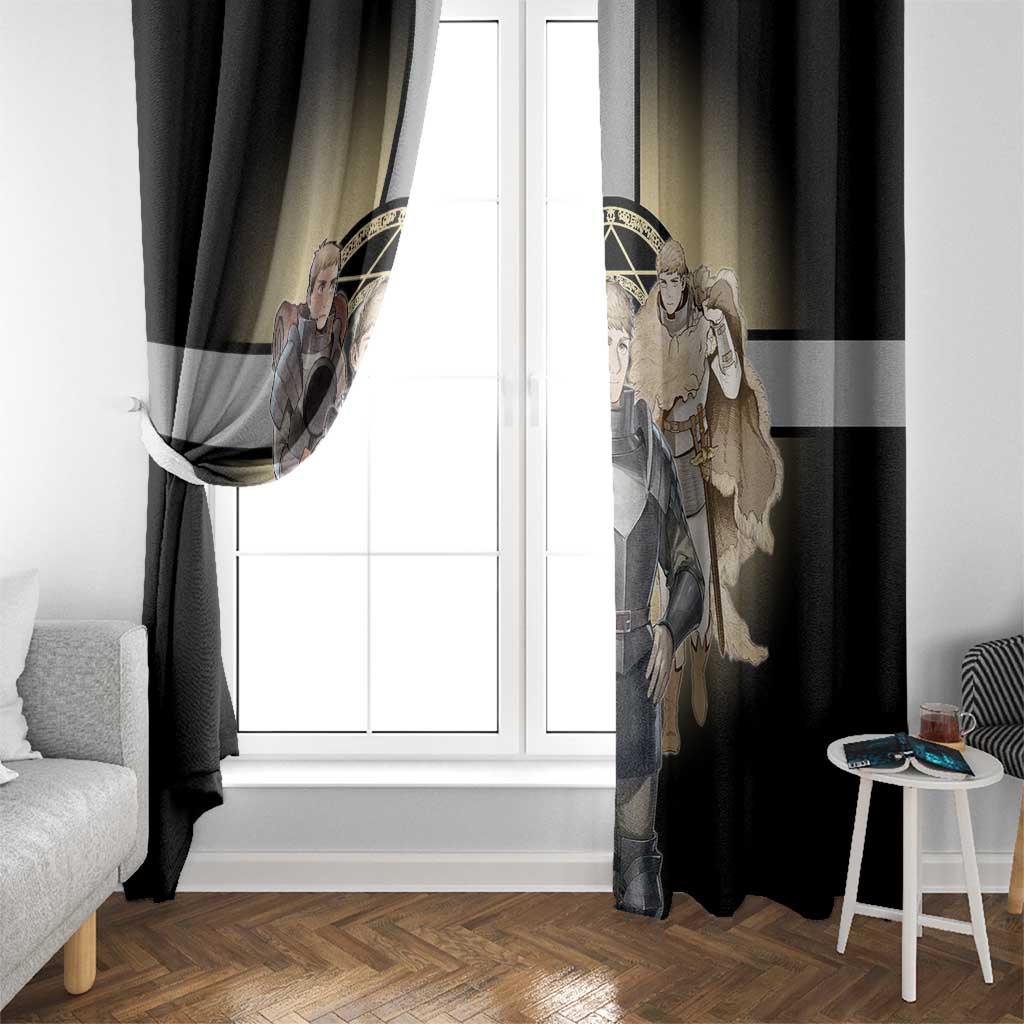 Laios Touden Dungeon Knight Window Curtain Fantasy Anime Illustration Style