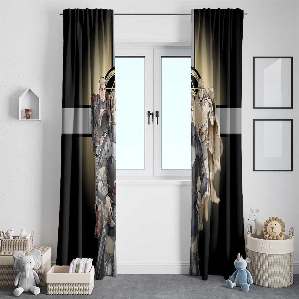 Laios Touden Dungeon Knight Window Curtain Fantasy Anime Illustration Style
