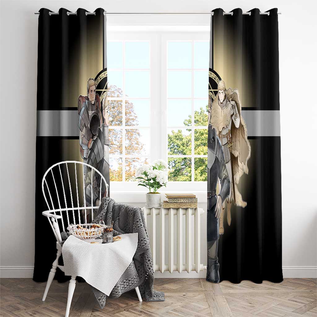 Laios Touden Dungeon Knight Window Curtain Fantasy Anime Illustration Style