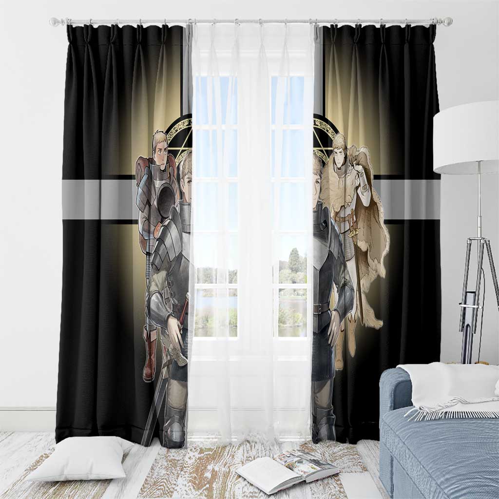 Laios Touden Dungeon Knight Window Curtain Fantasy Anime Illustration Style