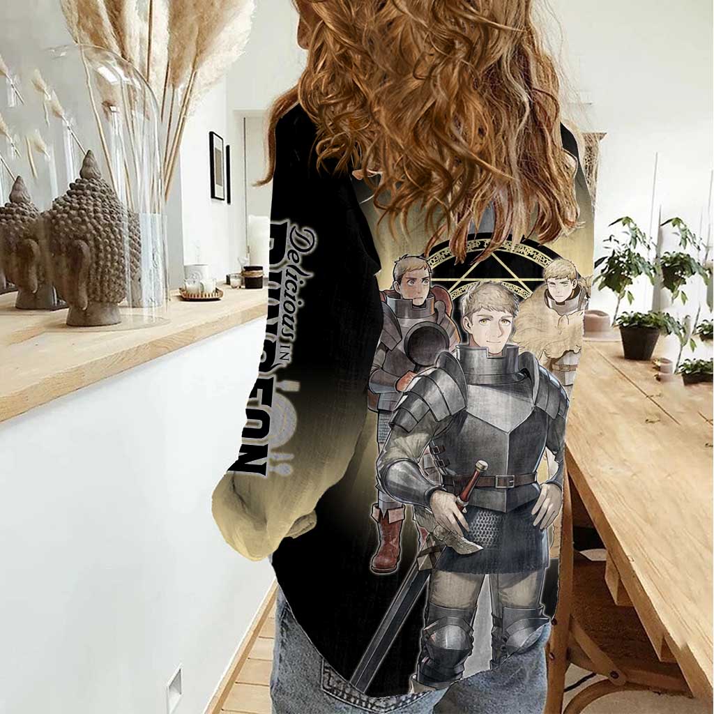 Laios Touden Dungeon Knight Women Casual Shirt Fantasy Anime Illustration Style