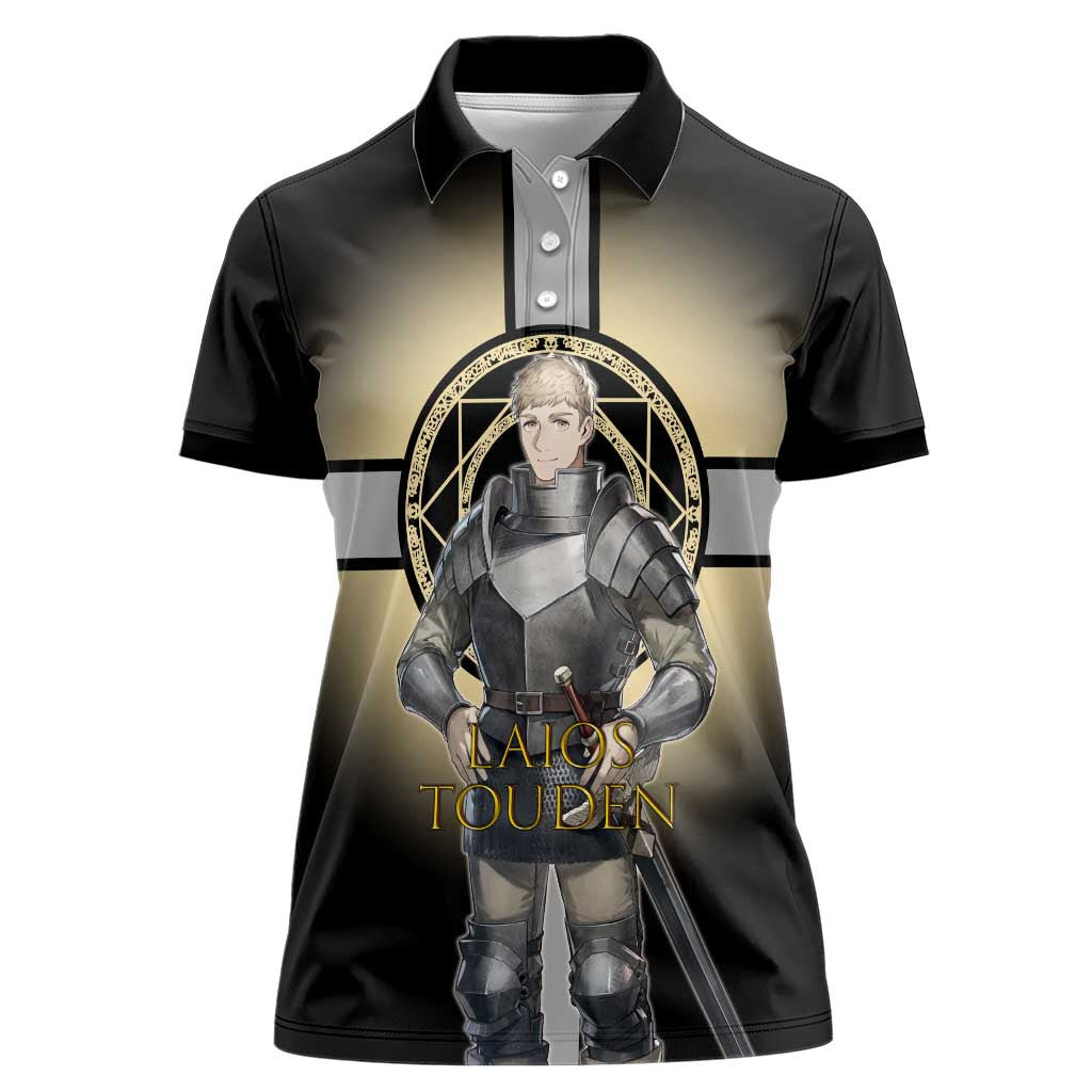 Laios Touden Dungeon Knight Women Polo Shirt Fantasy Anime Illustration Style