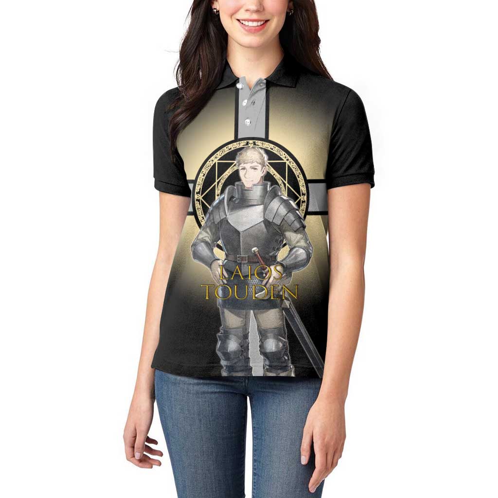 Laios Touden Dungeon Knight Women Polo Shirt Fantasy Anime Illustration Style