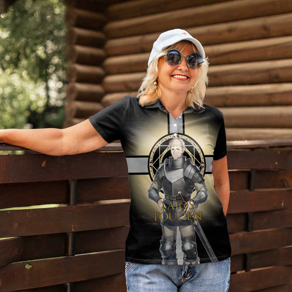 Laios Touden Dungeon Knight Women Polo Shirt Fantasy Anime Illustration Style