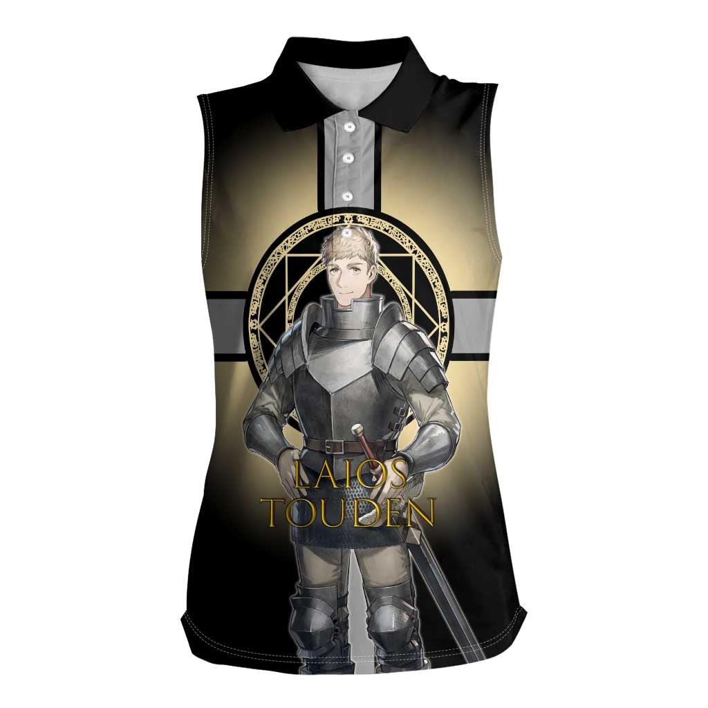 Laios Touden Dungeon Knight Women Sleeveless Polo Shirt Fantasy Anime Illustration Style
