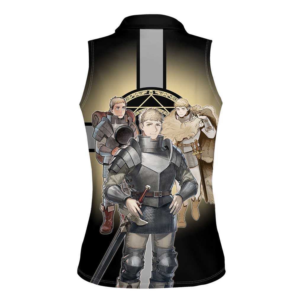 Laios Touden Dungeon Knight Women Sleeveless Polo Shirt Fantasy Anime Illustration Style