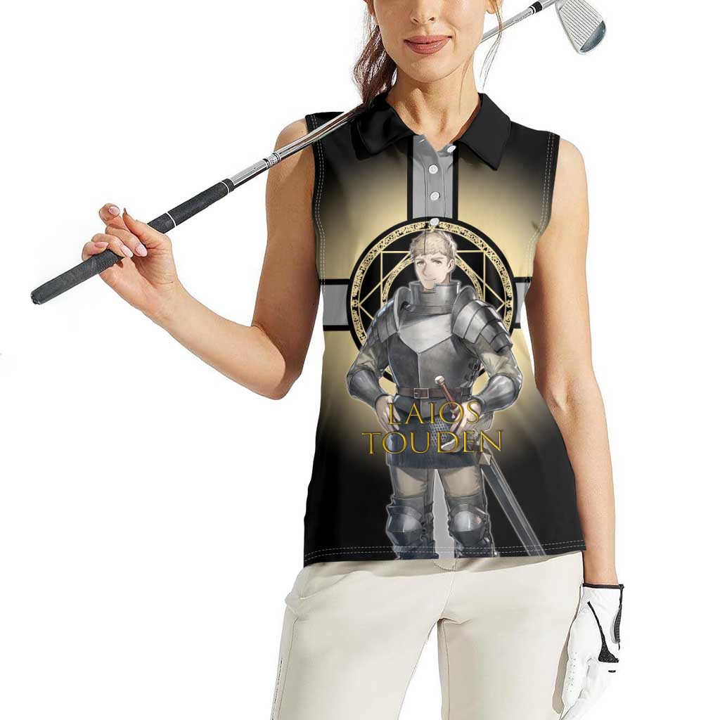Laios Touden Dungeon Knight Women Sleeveless Polo Shirt Fantasy Anime Illustration Style