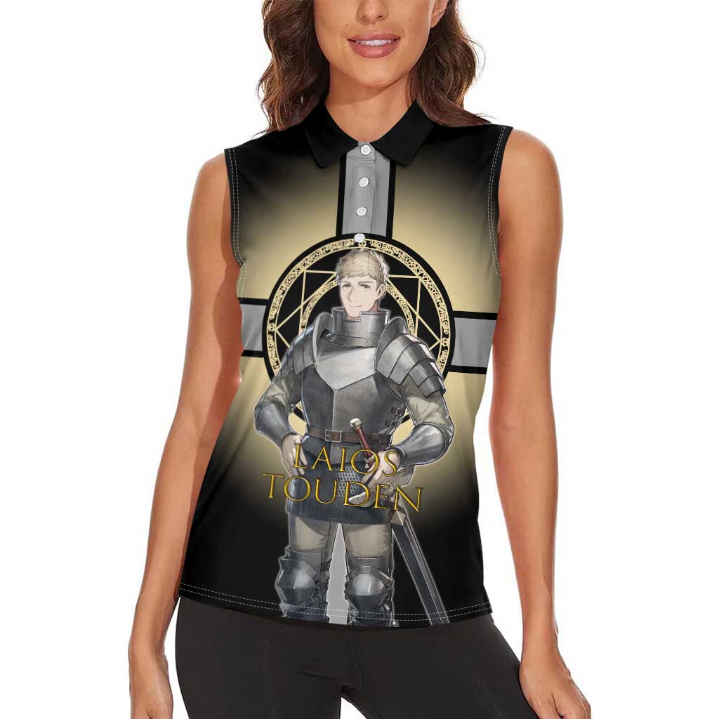 Laios Touden Dungeon Knight Women Sleeveless Polo Shirt Fantasy Anime Illustration Style