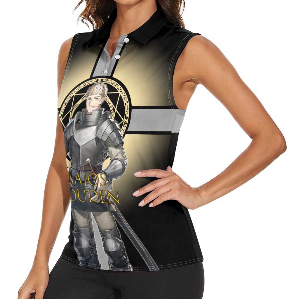 Laios Touden Dungeon Knight Women Sleeveless Polo Shirt Fantasy Anime Illustration Style