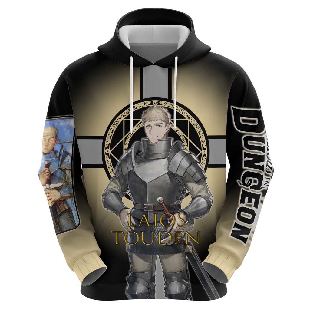 Laios Touden Dungeon Knight Zip Hoodie Fantasy Anime Illustration Style