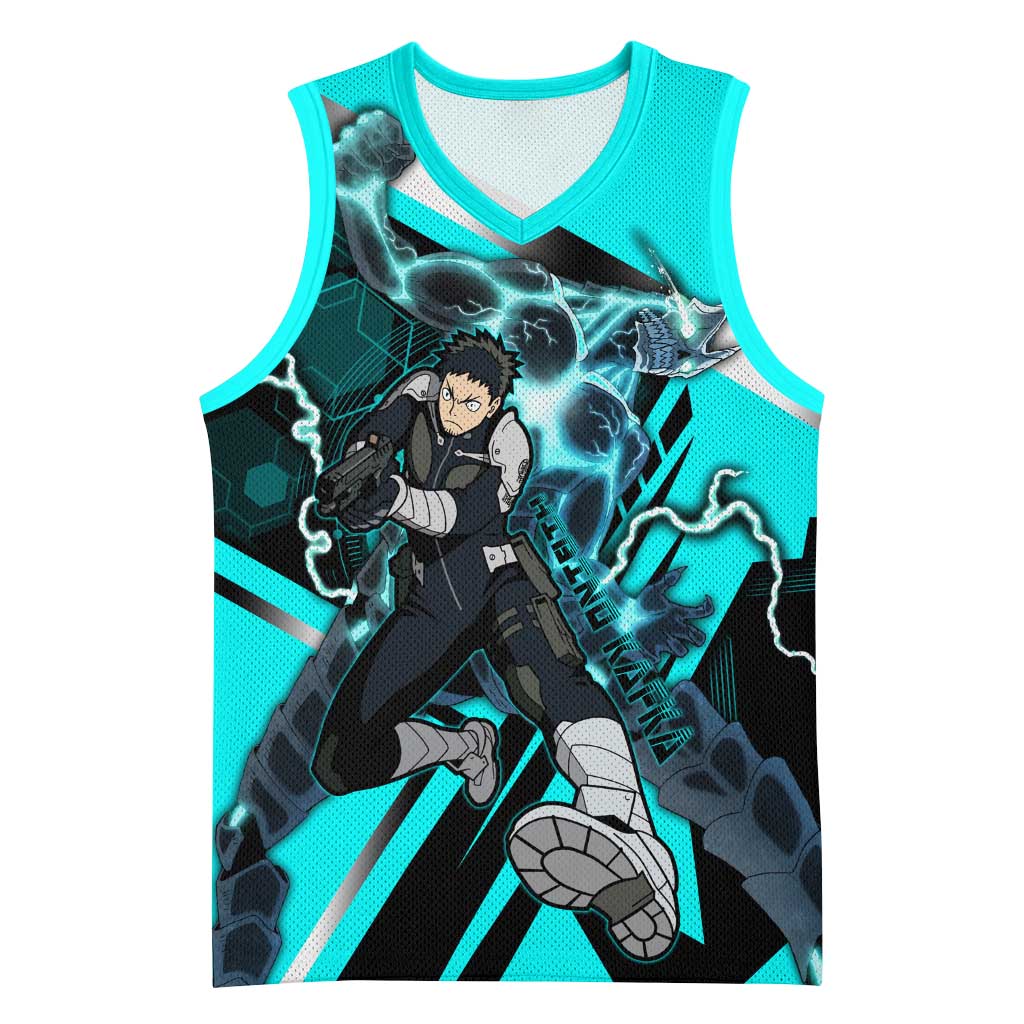 Hibino Kafka Basketball Jersey Futuristic Tech Anime Style