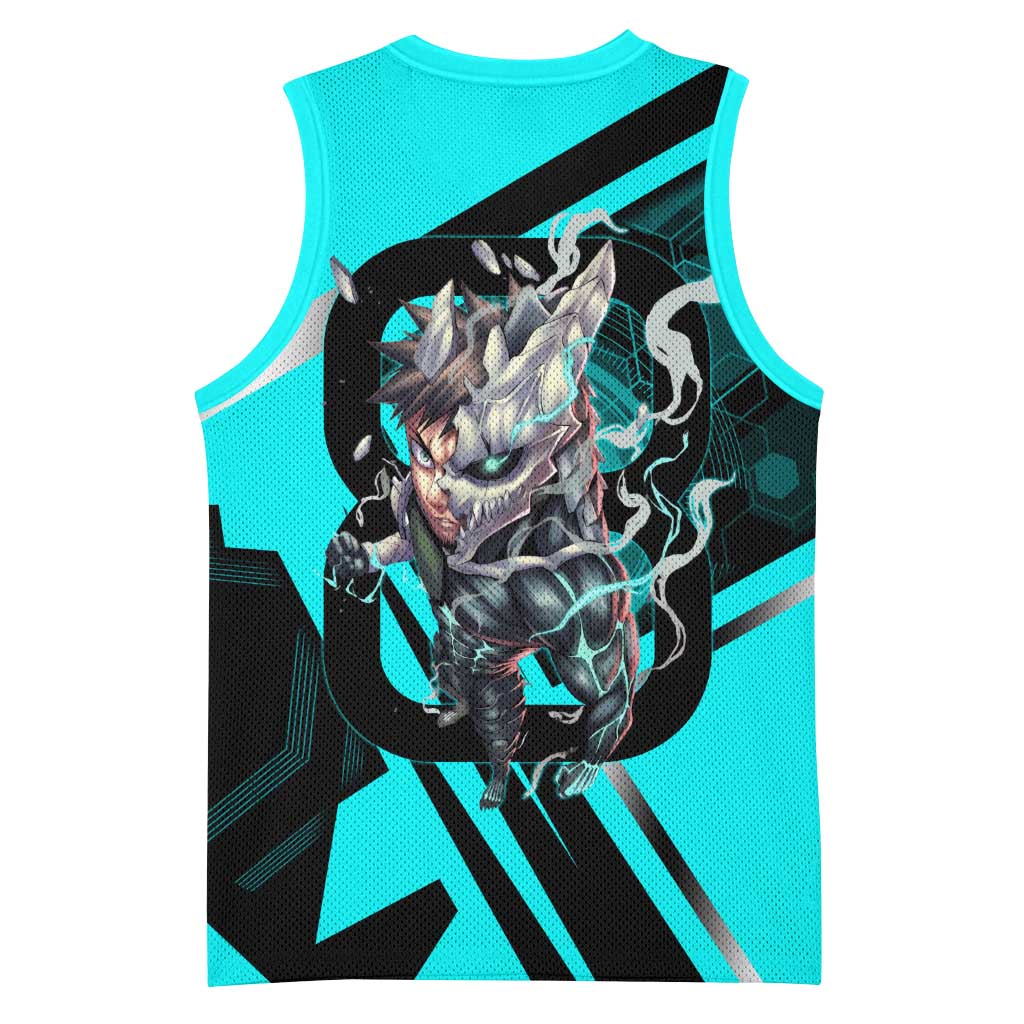 Hibino Kafka Basketball Jersey Futuristic Tech Anime Style