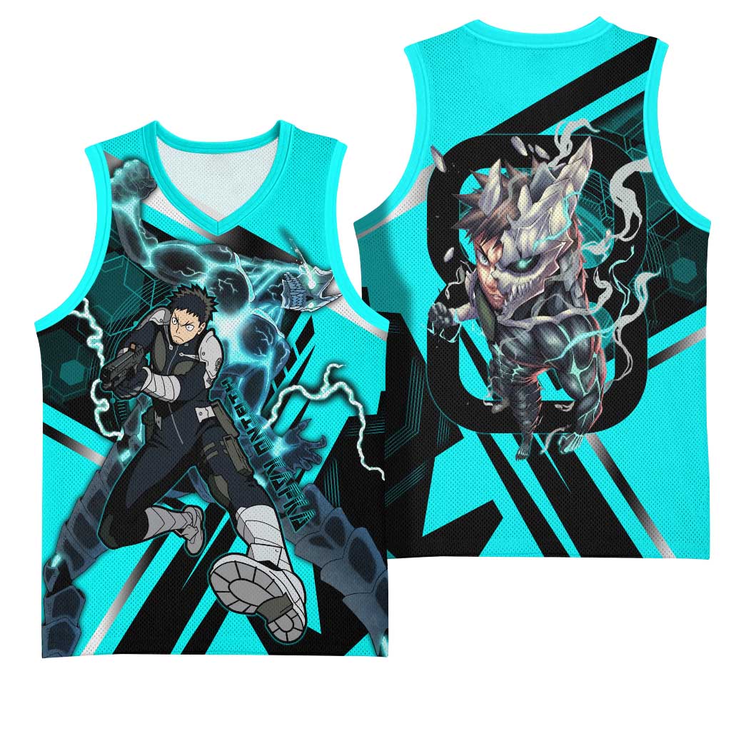 Hibino Kafka Basketball Jersey Futuristic Tech Anime Style