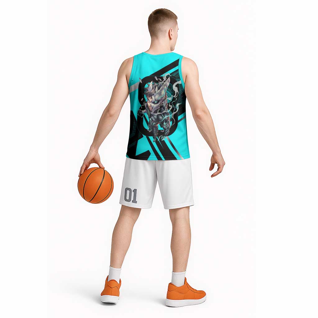 Hibino Kafka Basketball Jersey Futuristic Tech Anime Style