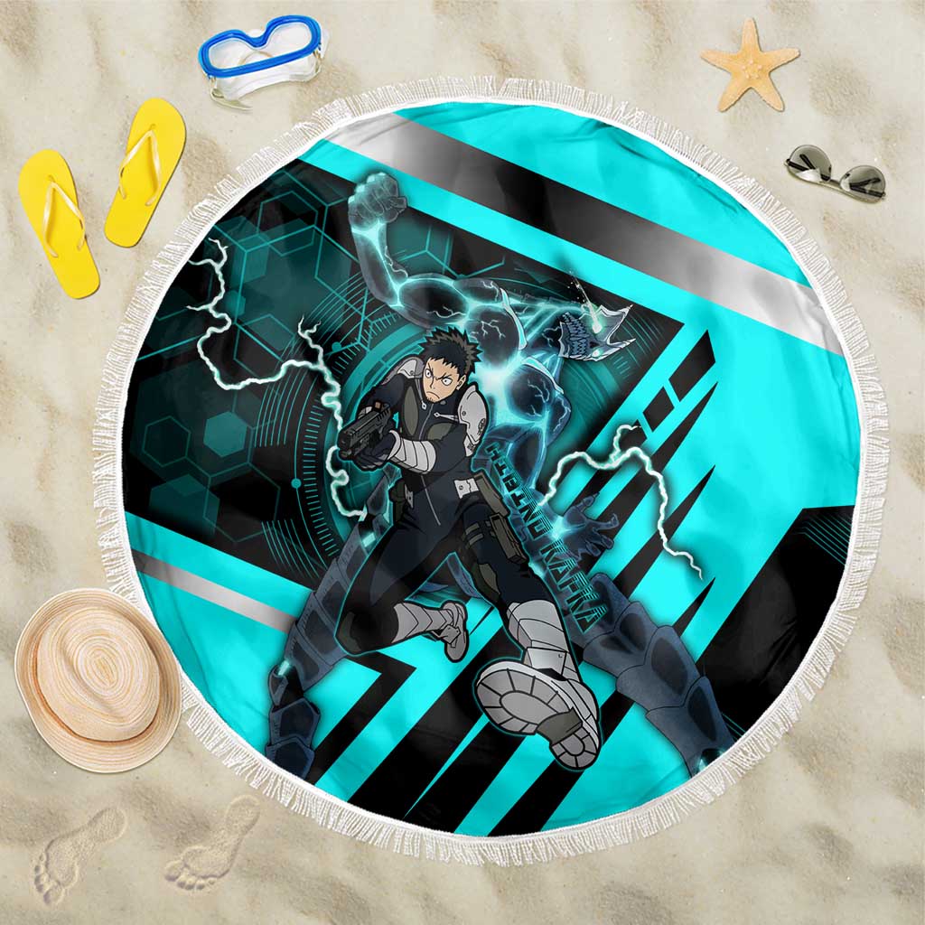 Hibino Kafka Beach Blanket Futuristic Tech Anime Style