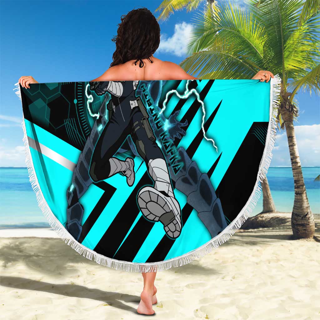 Hibino Kafka Beach Blanket Futuristic Tech Anime Style