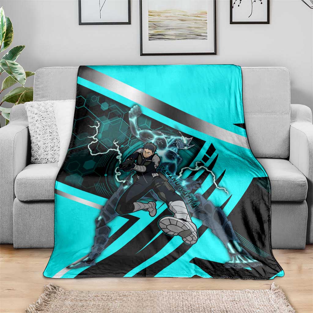 Hibino Kafka Blanket Futuristic Tech Anime Style