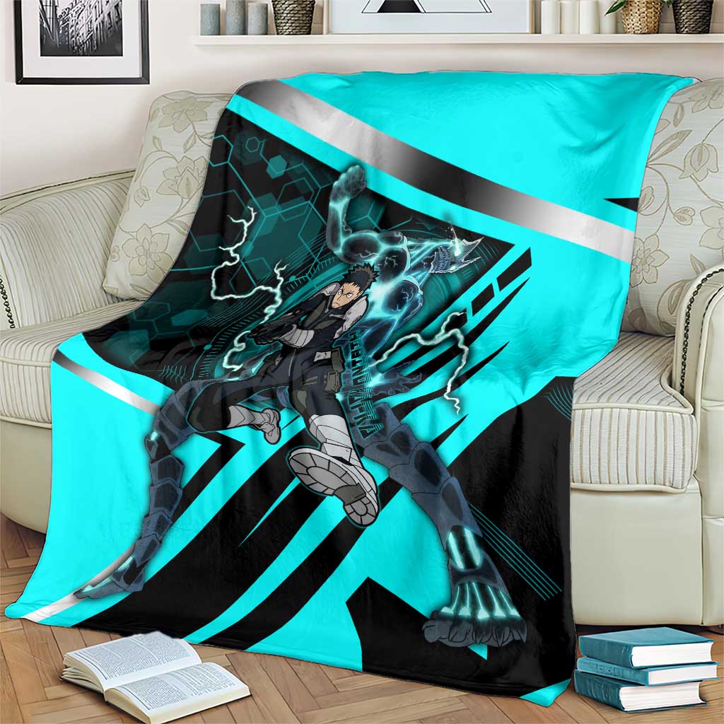 Hibino Kafka Blanket Futuristic Tech Anime Style