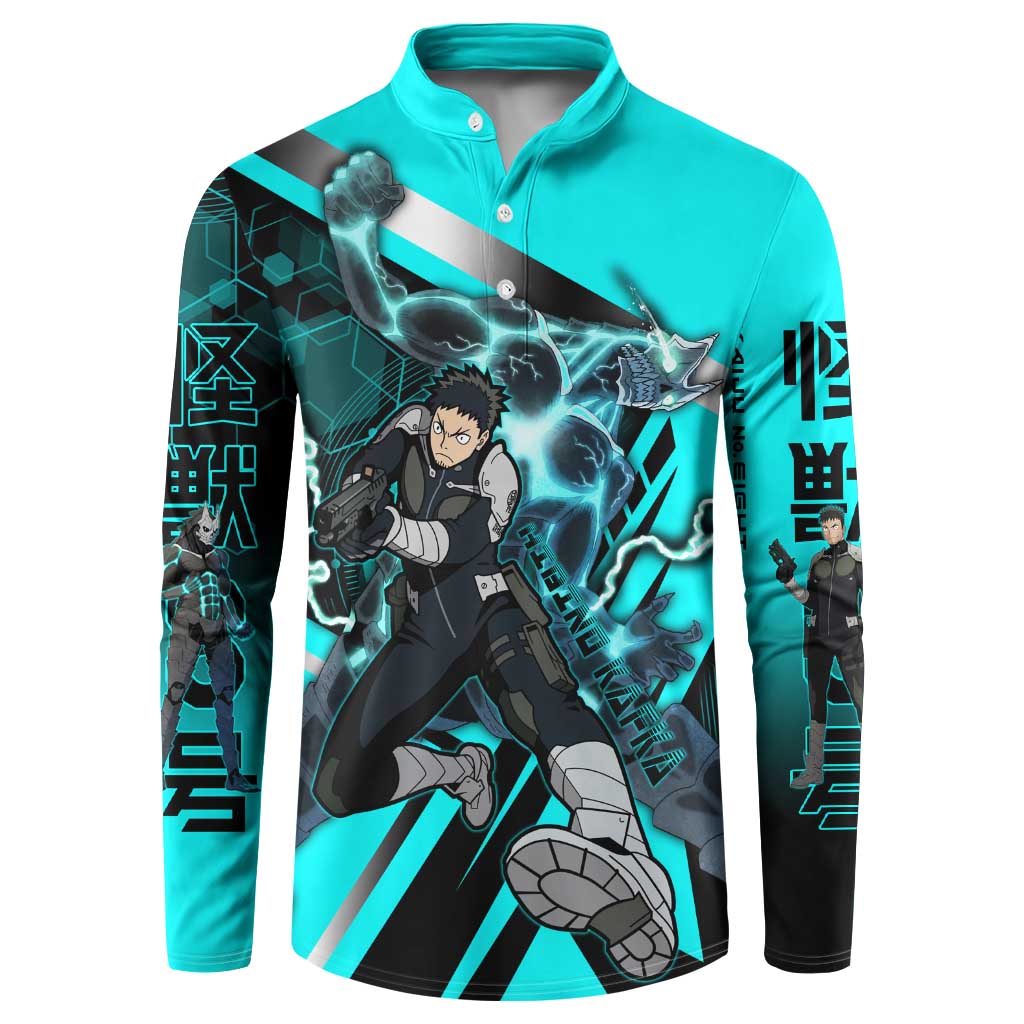 Hibino Kafka Button Sweatshirt Futuristic Tech Anime Style