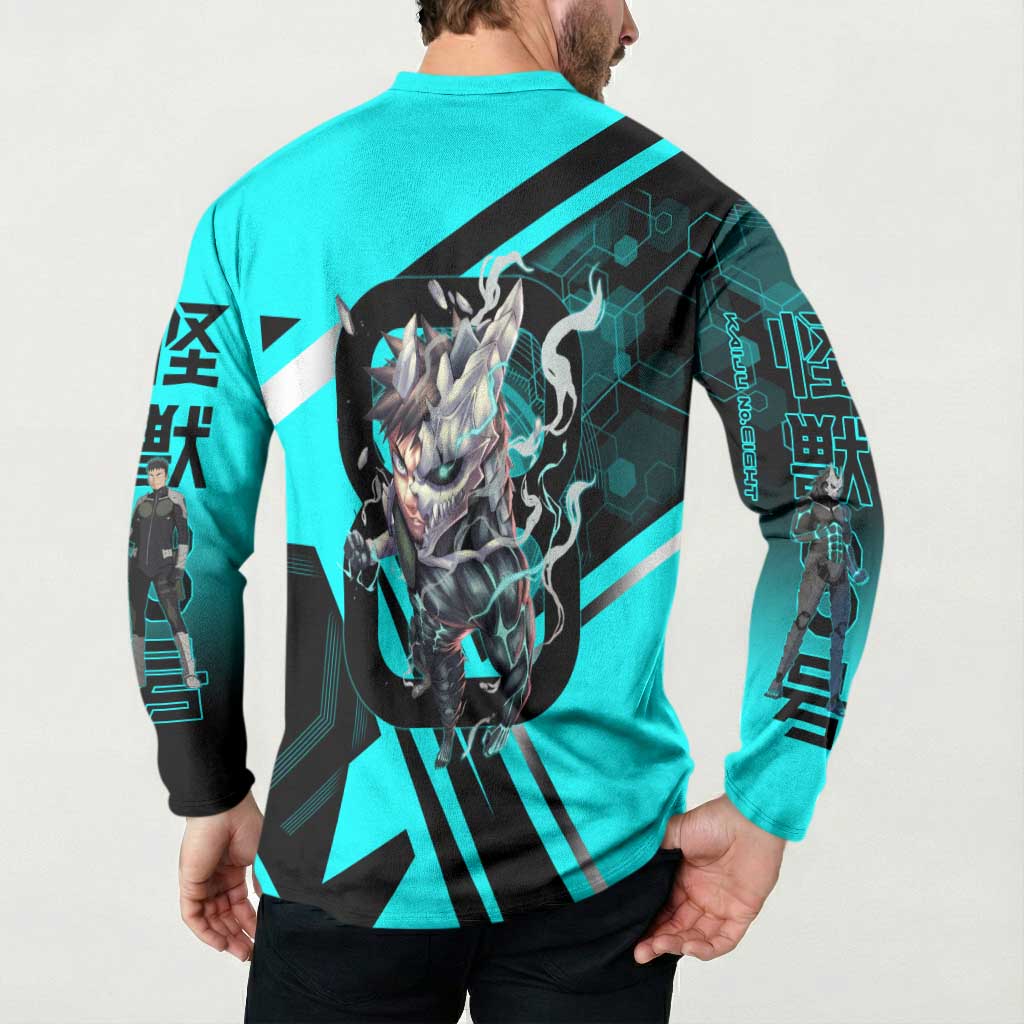 Hibino Kafka Button Sweatshirt Futuristic Tech Anime Style
