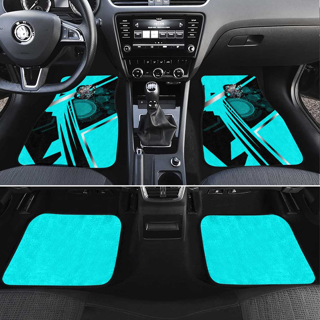 Hibino Kafka Car Mats Futuristic Tech Anime Style