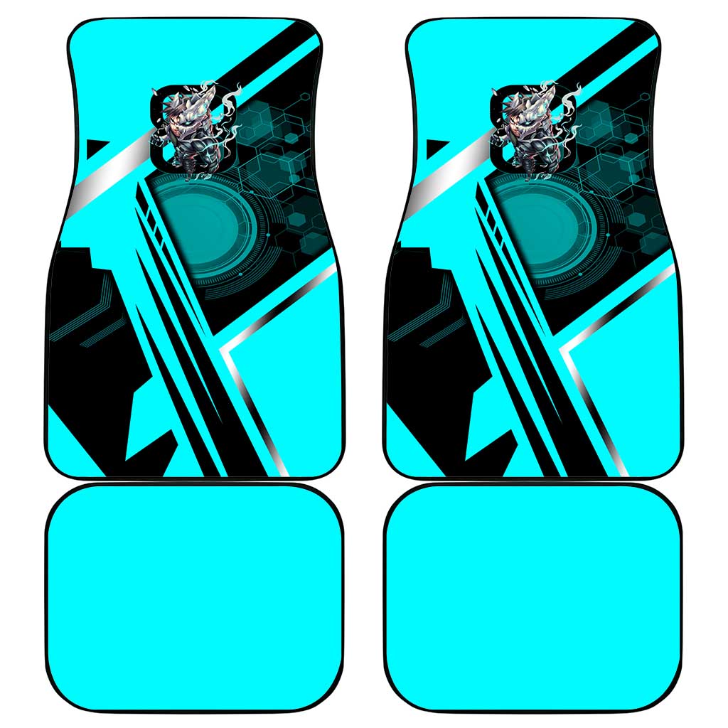 Hibino Kafka Car Mats Futuristic Tech Anime Style