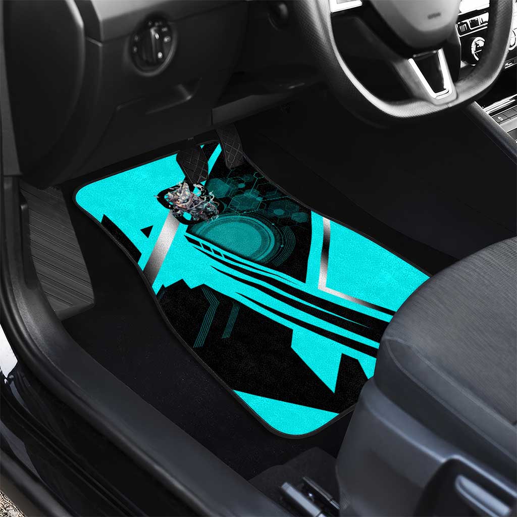 Hibino Kafka Car Mats Futuristic Tech Anime Style