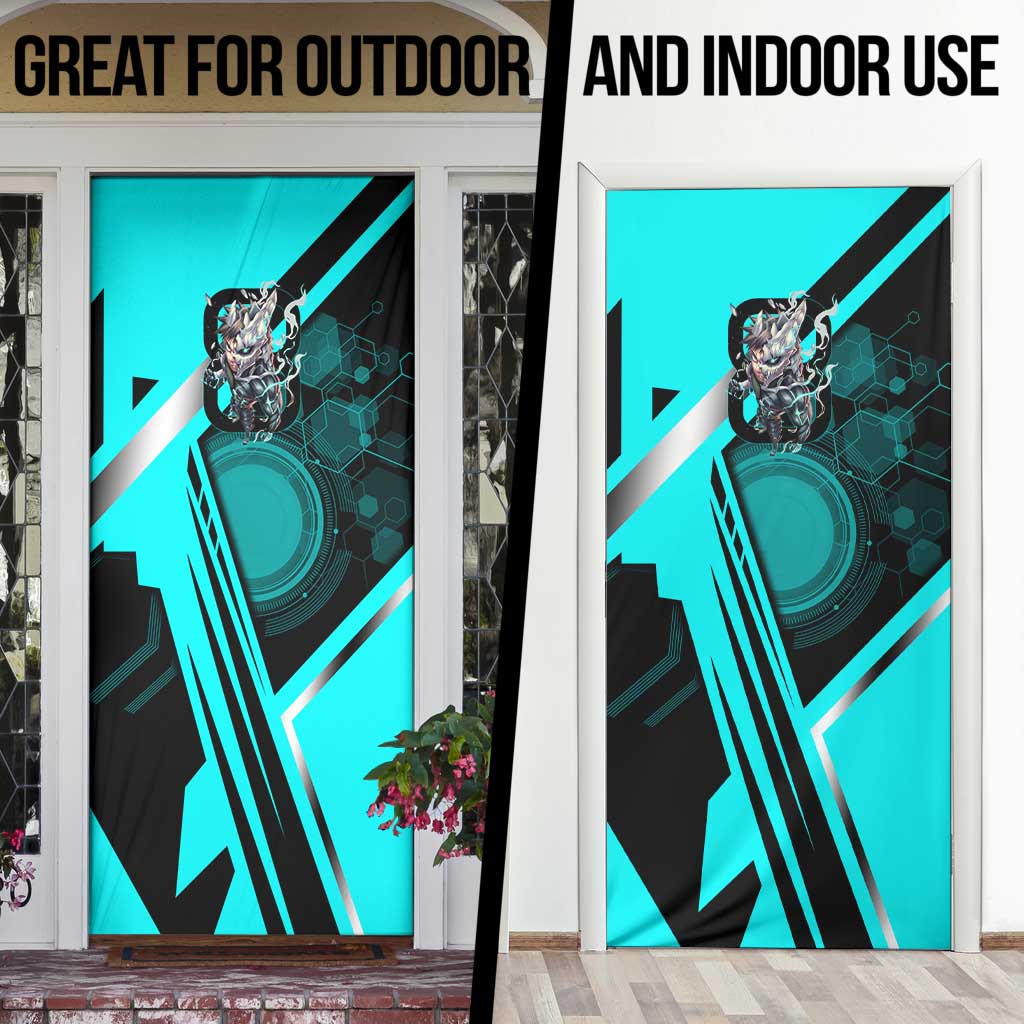 Hibino Kafka Door Cover Futuristic Tech Anime Style