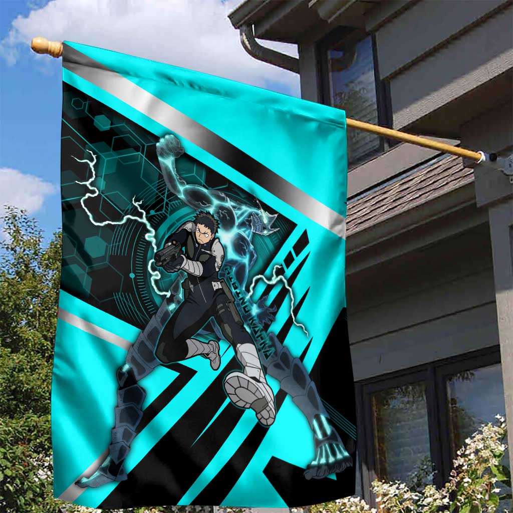 Hibino Kafka Garden Flag Futuristic Tech Anime Style