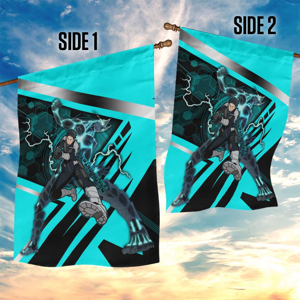 Hibino Kafka Garden Flag Futuristic Tech Anime Style