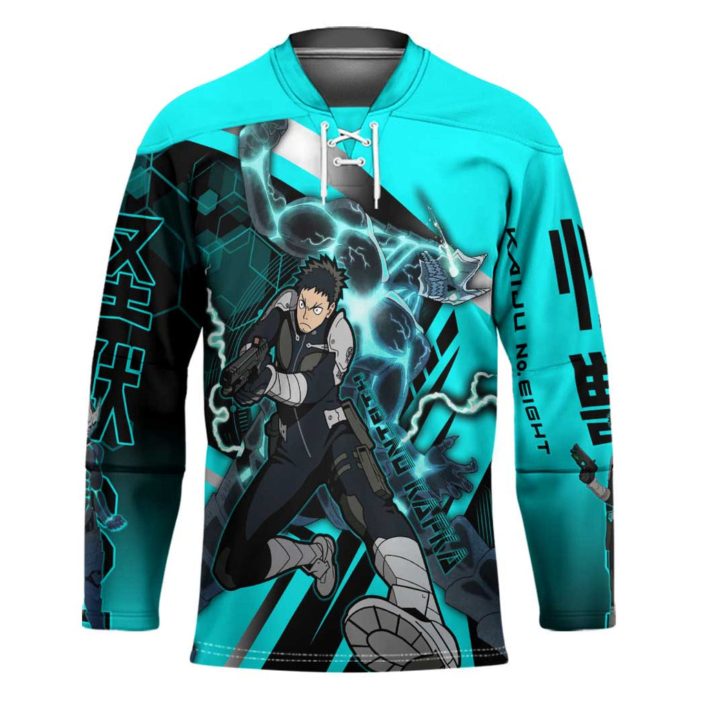 Hibino Kafka Hockey Jersey Futuristic Tech Anime Style