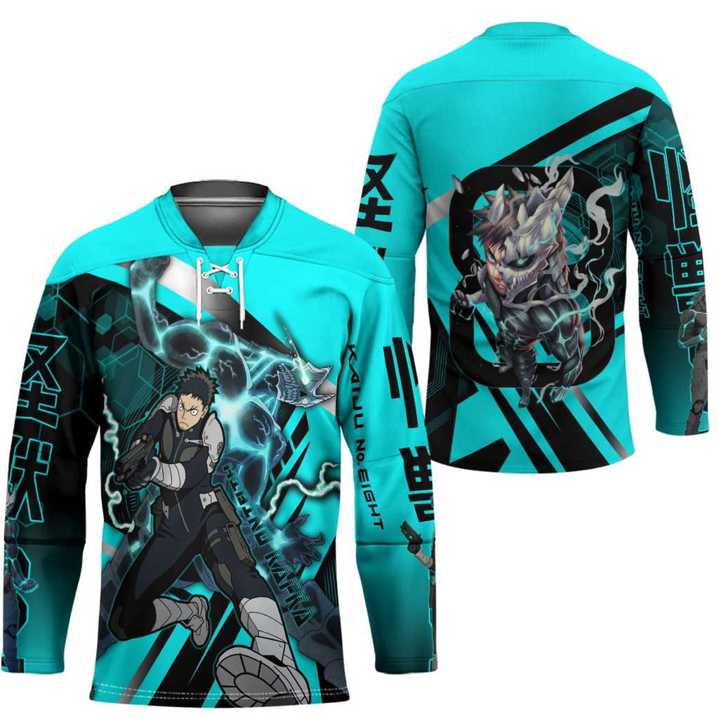 Hibino Kafka Hockey Jersey Futuristic Tech Anime Style