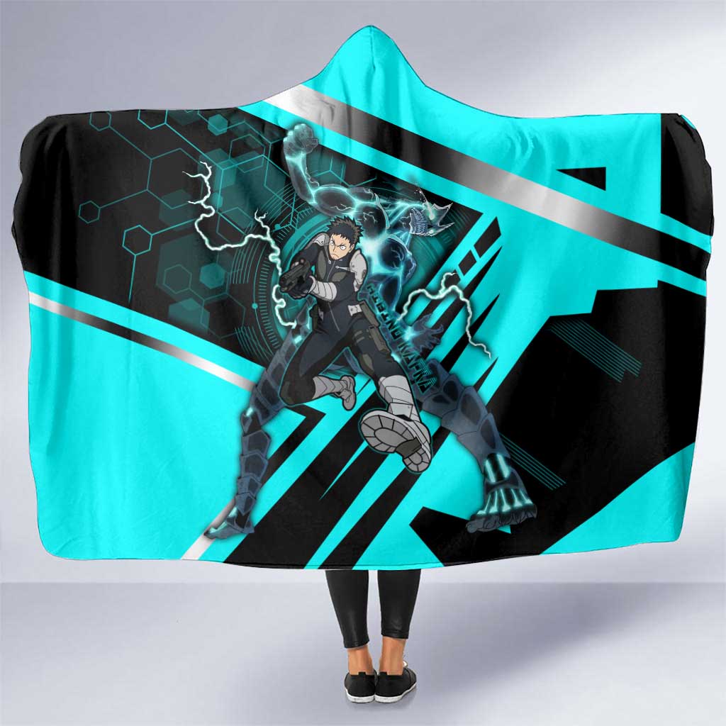 Hibino Kafka Hooded Blanket Futuristic Tech Anime Style