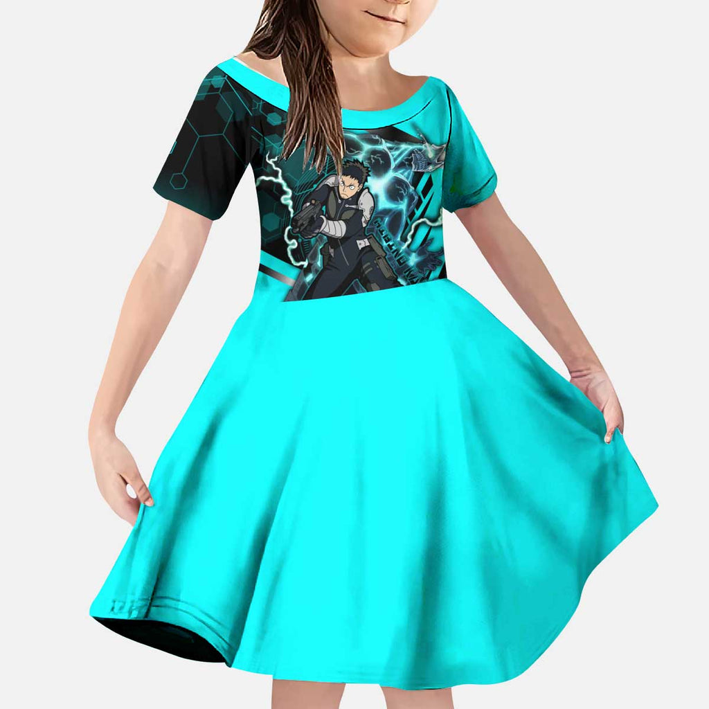 Hibino Kafka Kid Short Sleeve Dress Futuristic Tech Anime Style