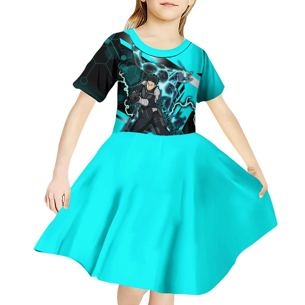 Hibino Kafka Kid Short Sleeve Dress Futuristic Tech Anime Style