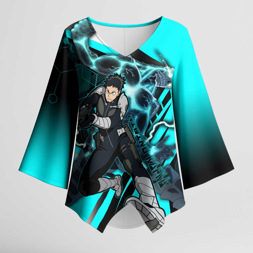 Hibino Kafka Kimono Sleeve Blouse Futuristic Tech Anime Style