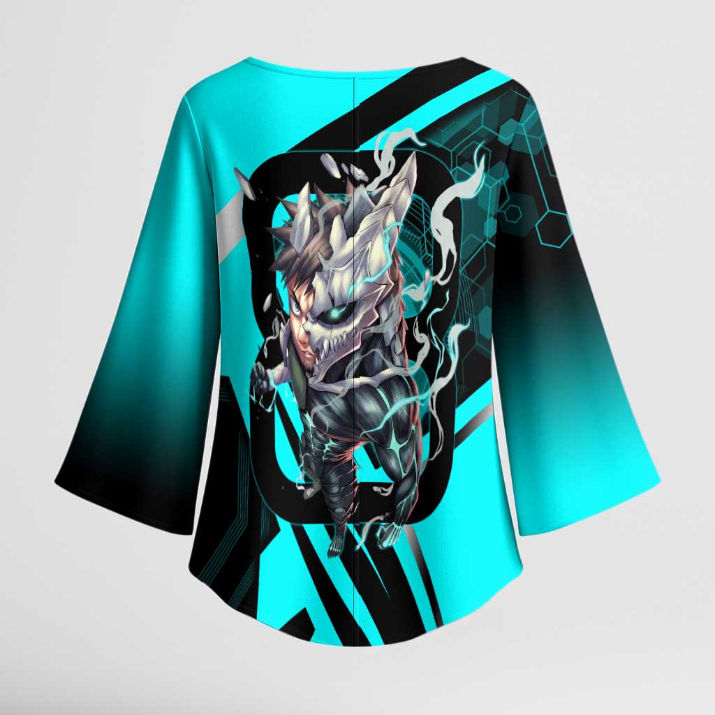 Hibino Kafka Kimono Sleeve Blouse Futuristic Tech Anime Style