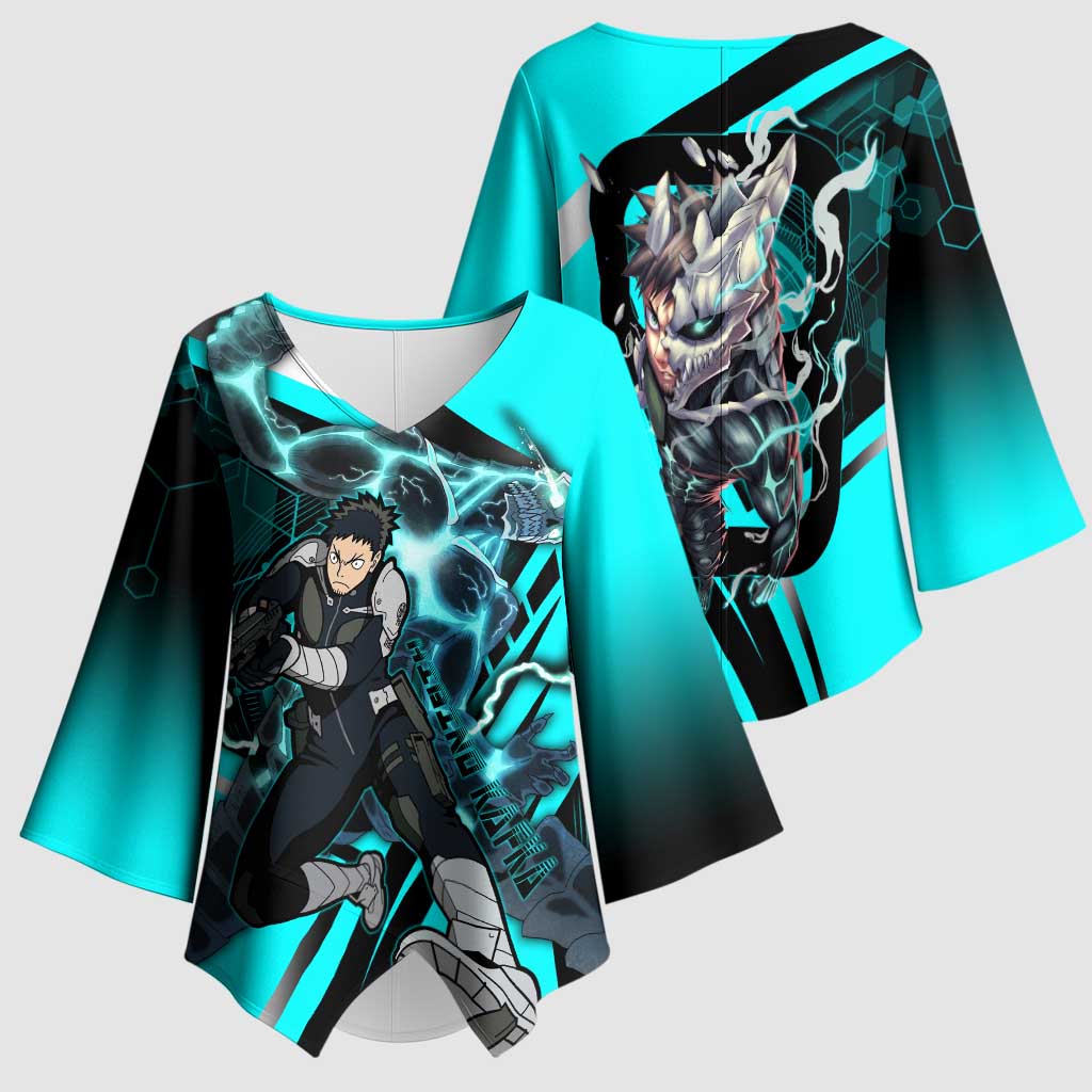 Hibino Kafka Kimono Sleeve Blouse Futuristic Tech Anime Style