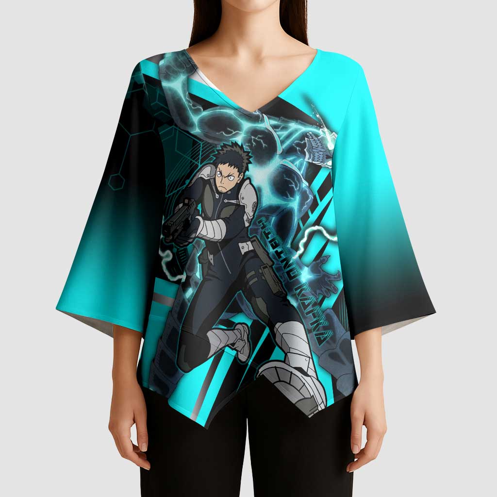 Hibino Kafka Kimono Sleeve Blouse Futuristic Tech Anime Style
