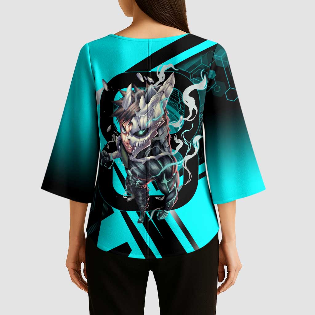 Hibino Kafka Kimono Sleeve Blouse Futuristic Tech Anime Style