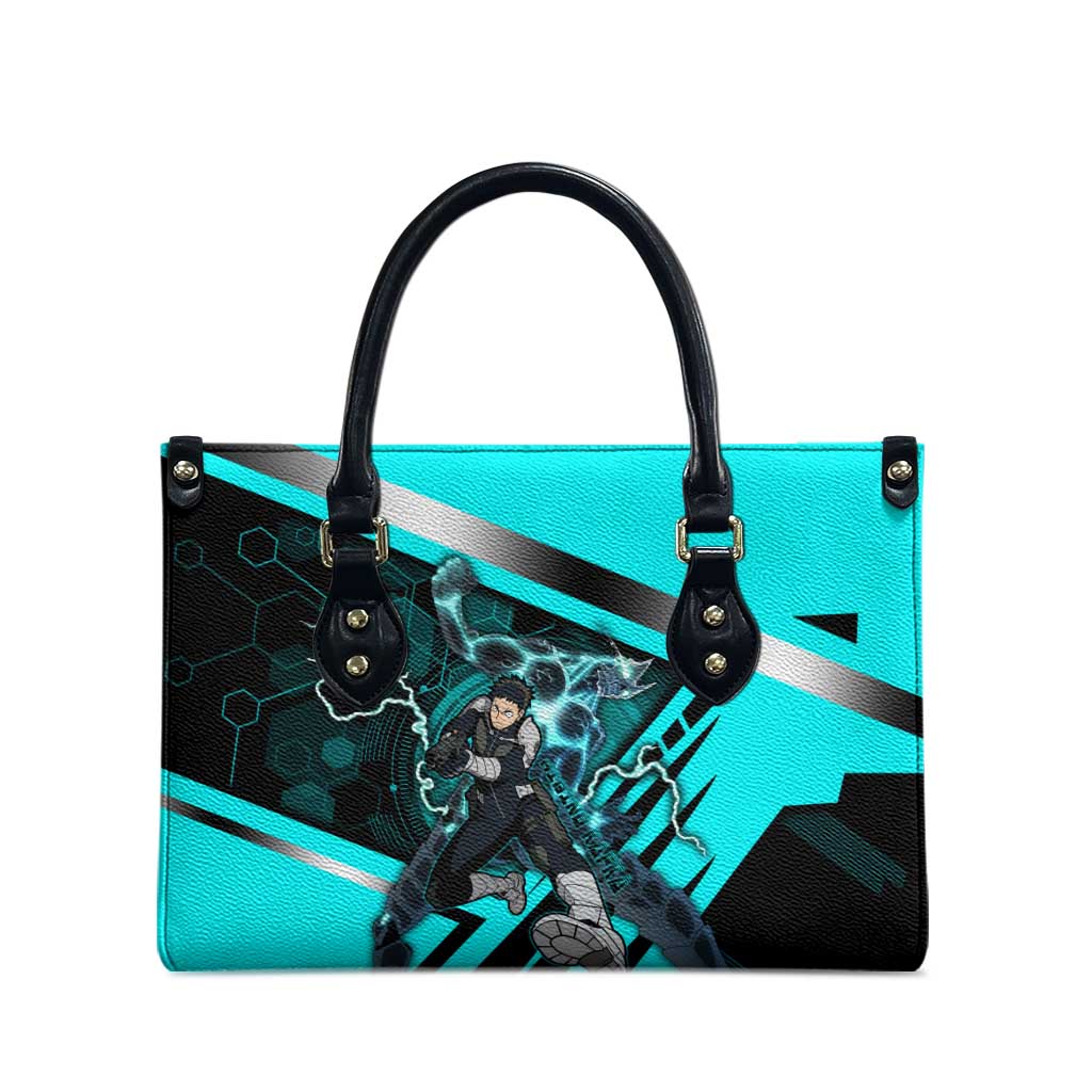 Hibino Kafka Leather Bag Futuristic Tech Anime Style