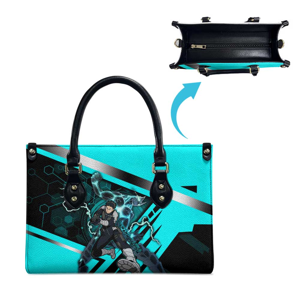 Hibino Kafka Leather Bag Futuristic Tech Anime Style