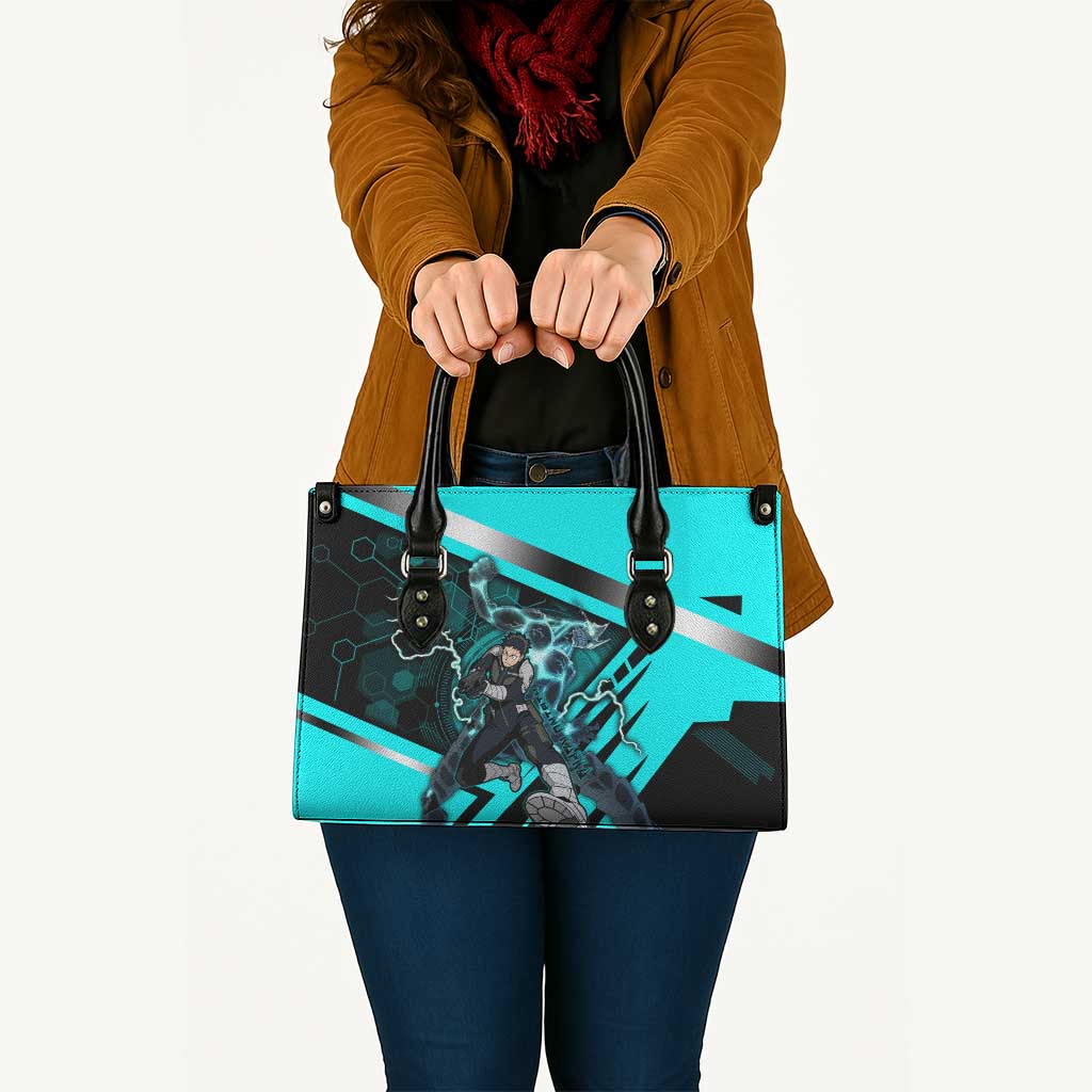 Hibino Kafka Leather Bag Futuristic Tech Anime Style