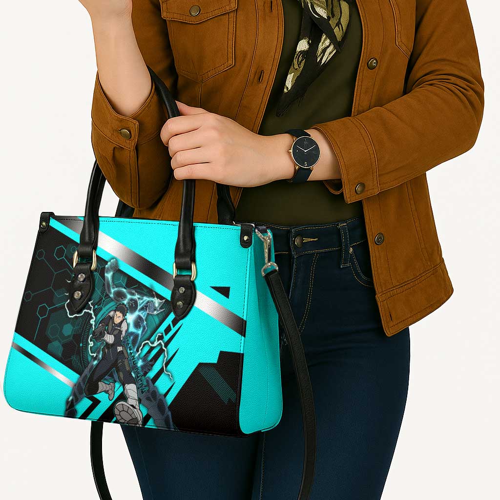 Hibino Kafka Leather Bag Futuristic Tech Anime Style