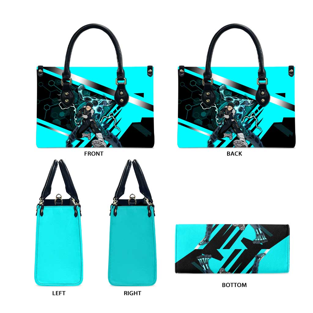 Hibino Kafka Leather Bag Futuristic Tech Anime Style