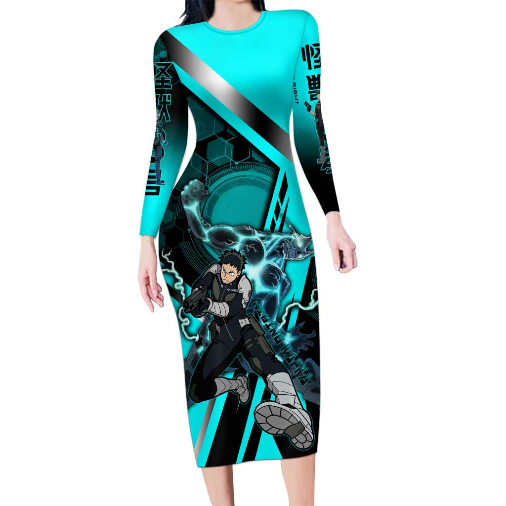 Hibino Kafka Long Sleeve Bodycon Dress Futuristic Tech Anime Style