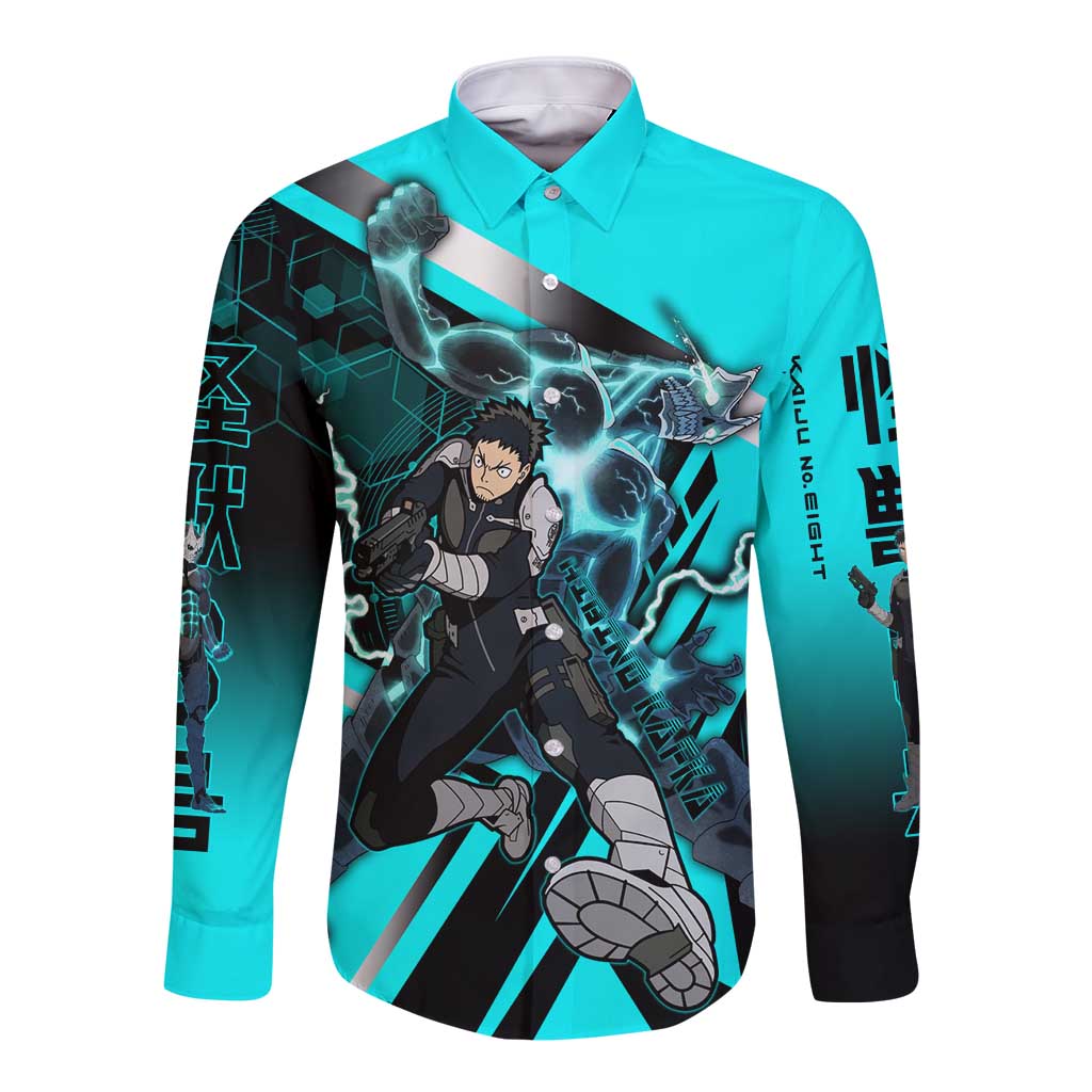 Hibino Kafka Long Sleeve Button Shirt Futuristic Tech Anime Style